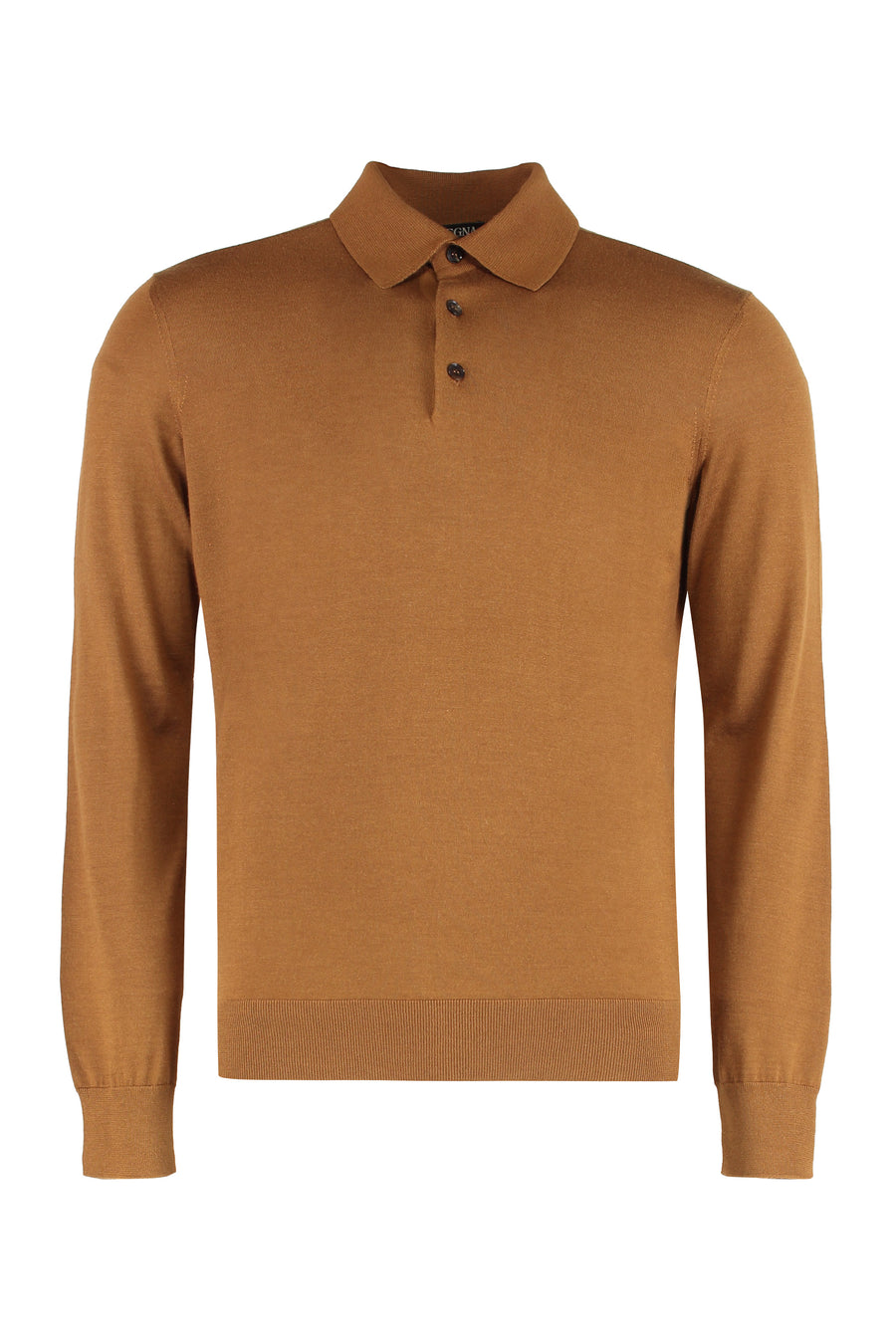 Polo Shirt Silk-Cashmere Camel