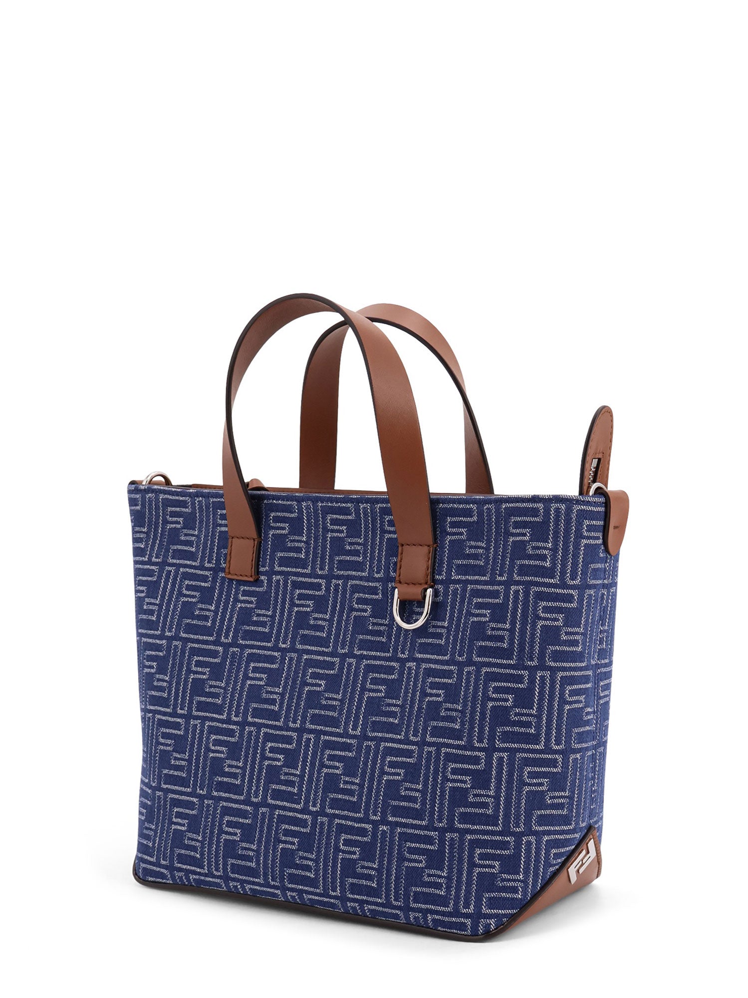 Fendi Bags Stone Tessuto Jacquard Ff/pelle