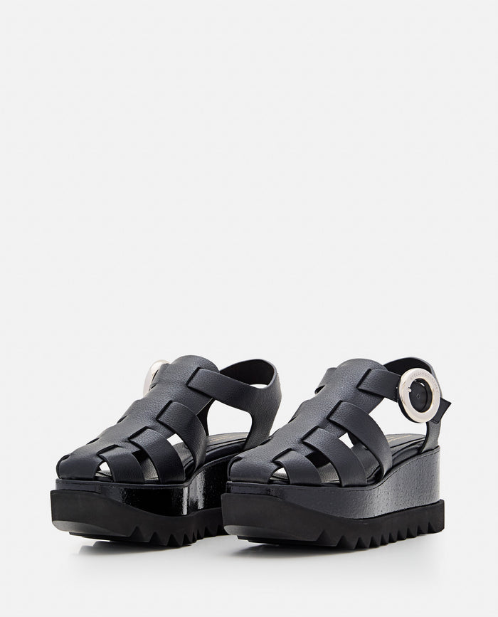 Stella McCartney Sandals Black Pe Pu Calcium Carbonate Wd