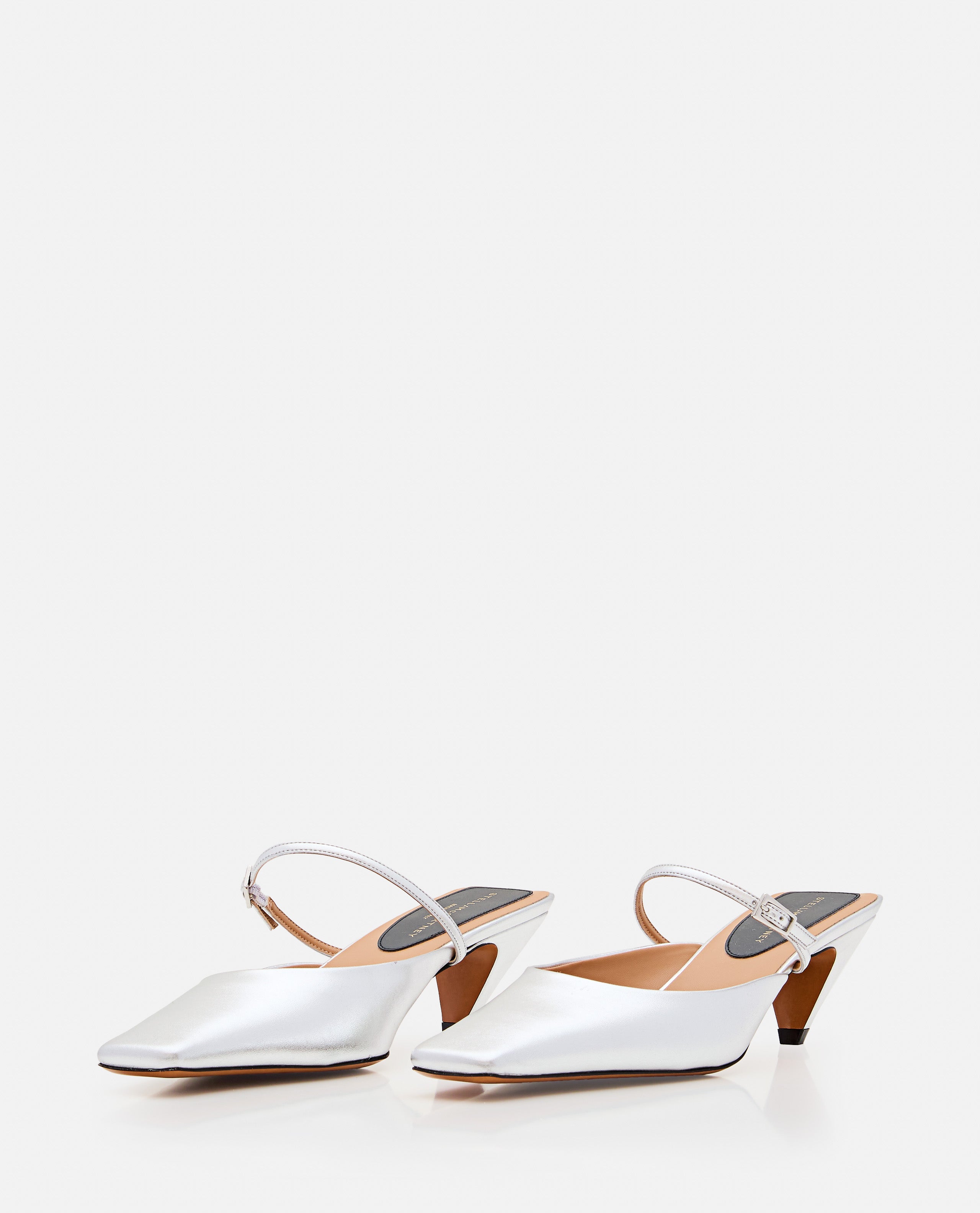 Stella McCartney With Heel Silver Eva Pl