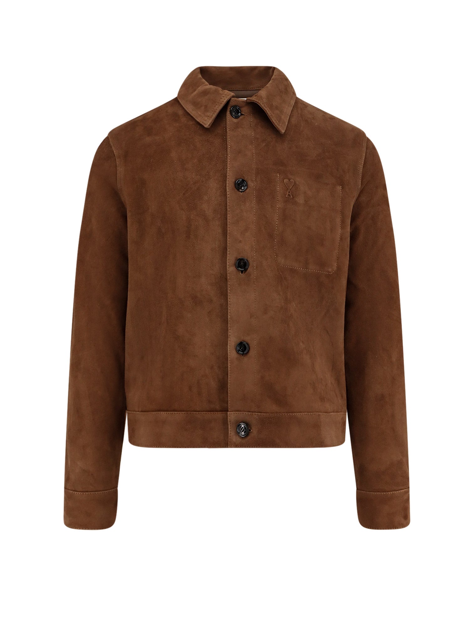 Ami Paris Jackets Brown Cuir De Chevre