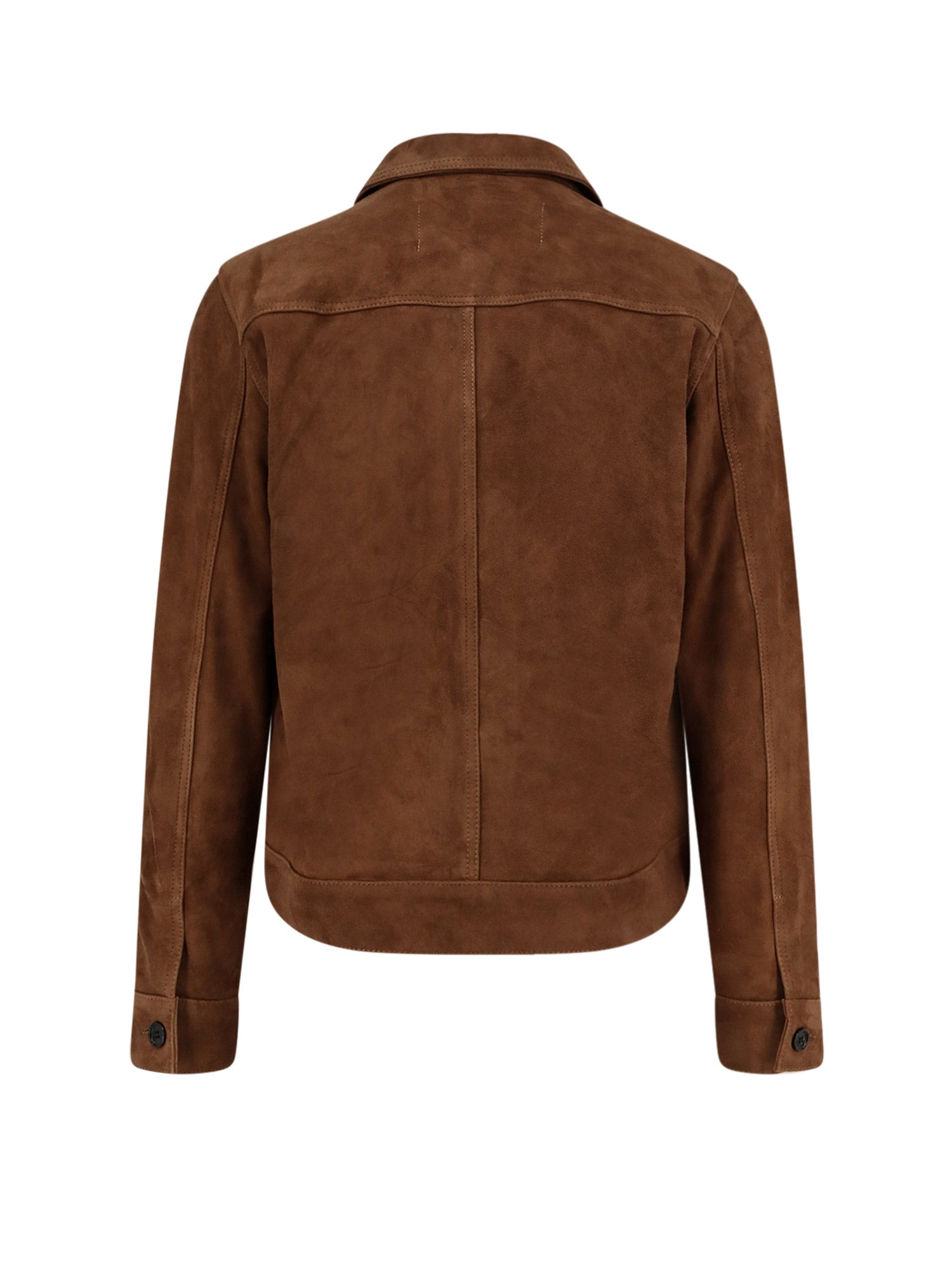 Ami Paris Jackets Brown Cuir De Chevre
