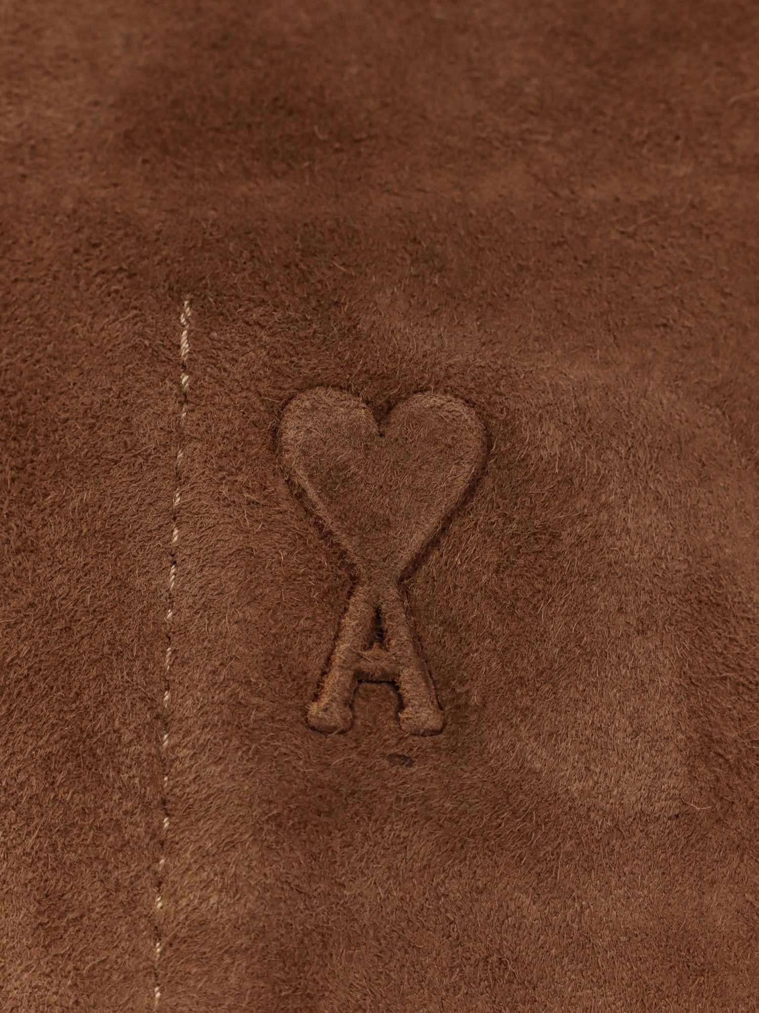 Ami Paris Jackets Brown Cuir De Chevre