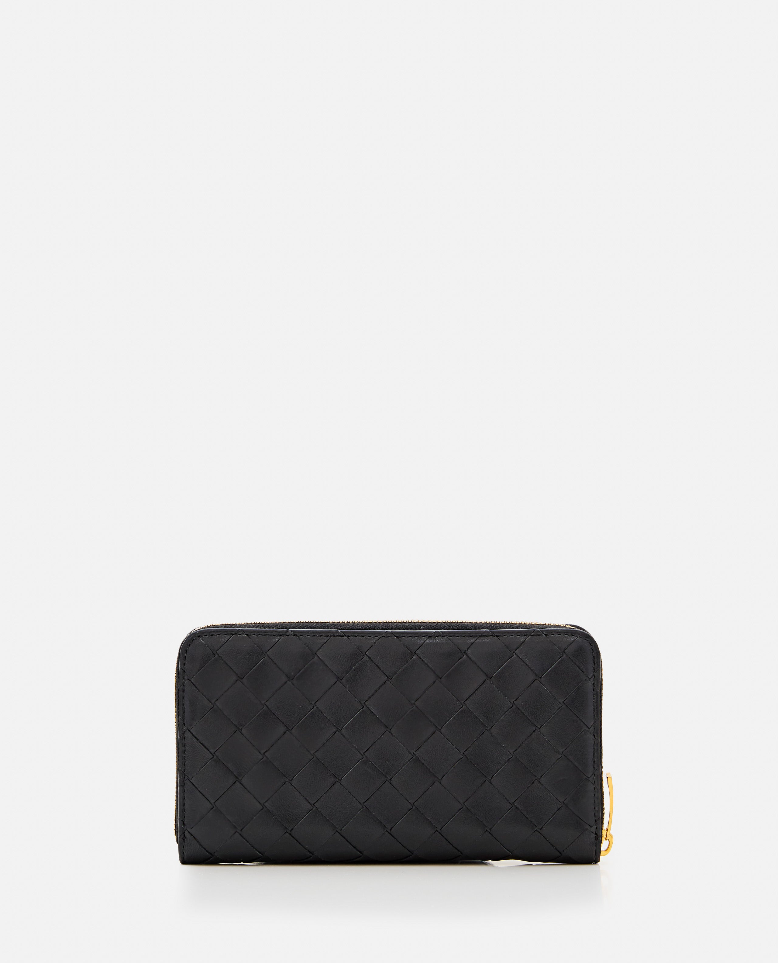 Bottega Veneta Wallets Black Lambskin Leather