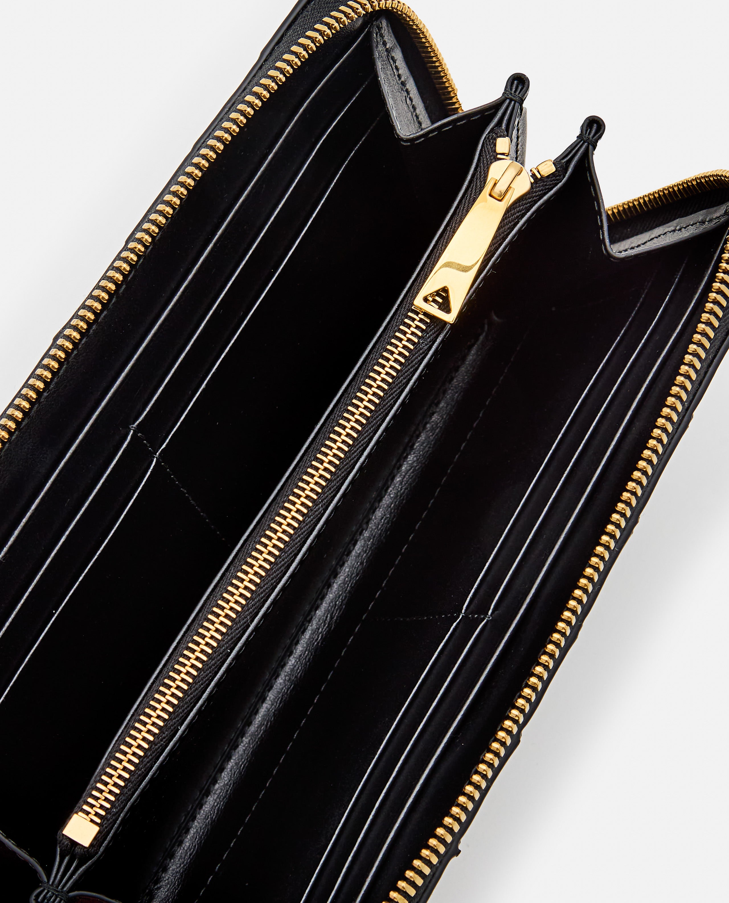 Bottega Veneta Wallets Black Lambskin Leather
