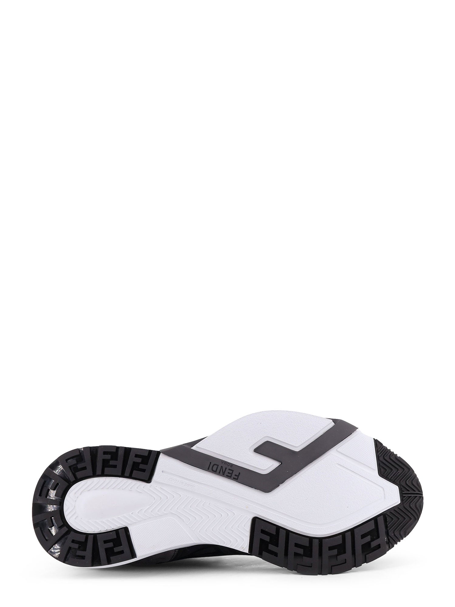 Fendi Sneakers Nero+nero+antracite Pelle/ Poliammide Cotone