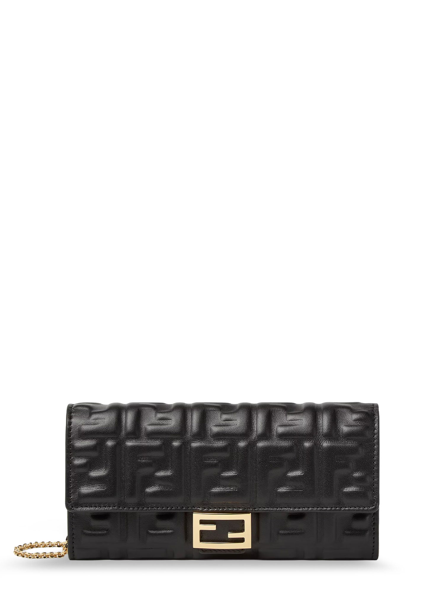 Fendi Bags Nero+oro Soft Pelle