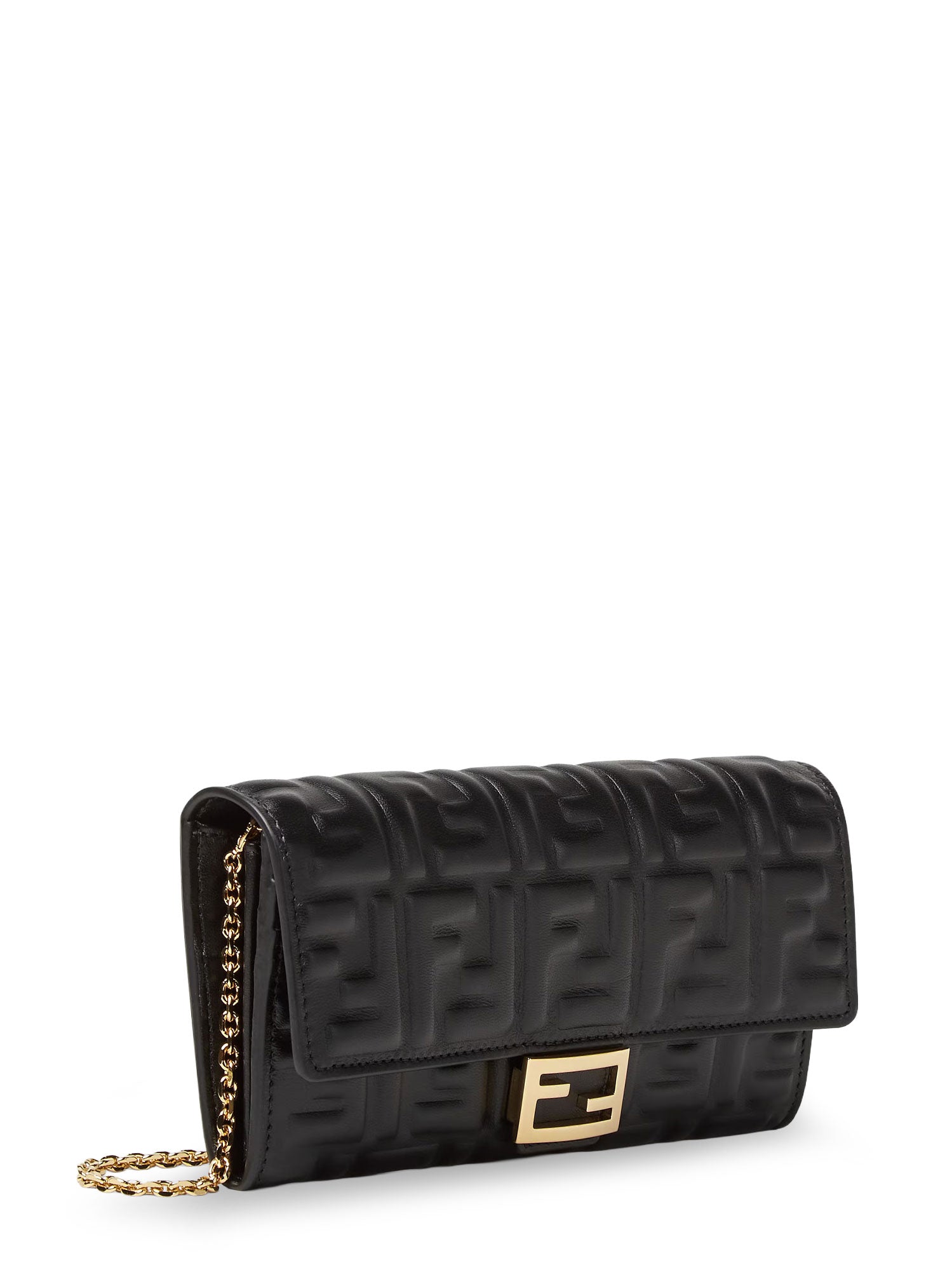 Fendi Bags Nero+oro Soft Pelle