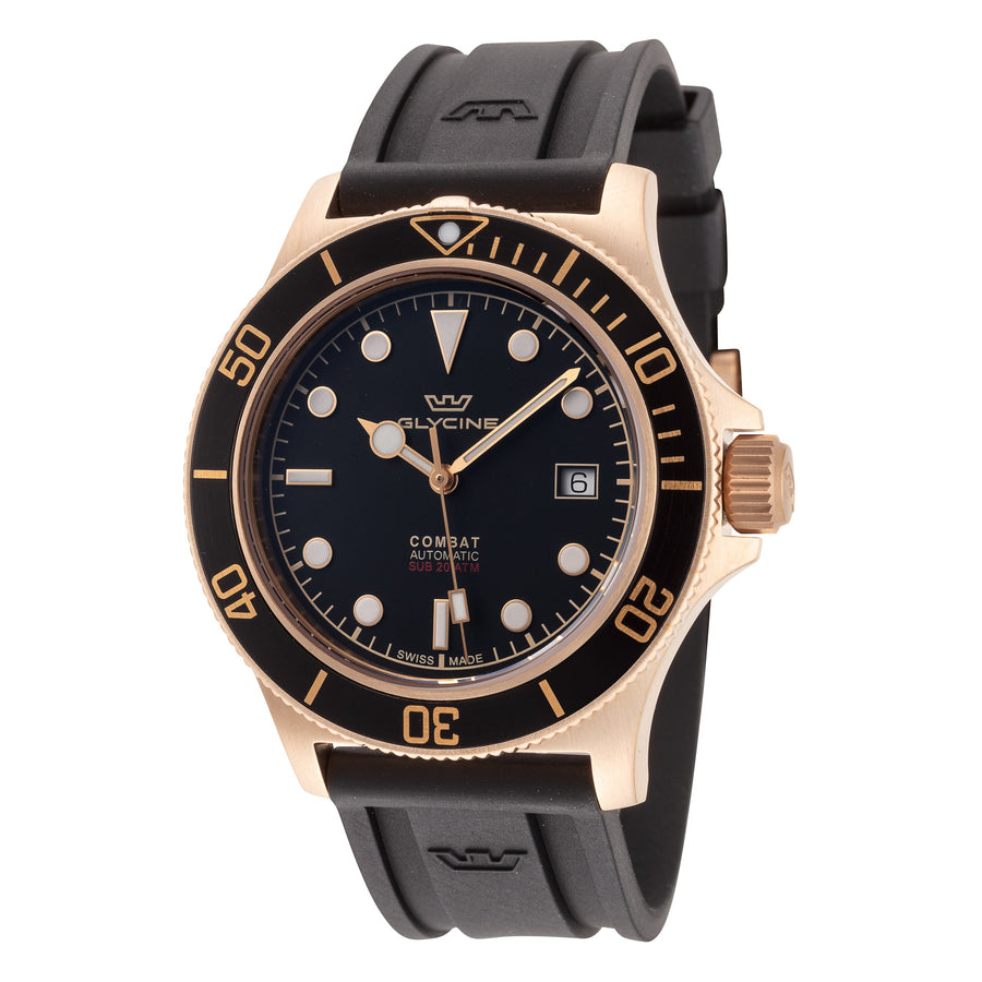 Preloved - Glycine Mens Combat Sub Bronze 42mm Automatic Watch Gl0322 One Color Watches