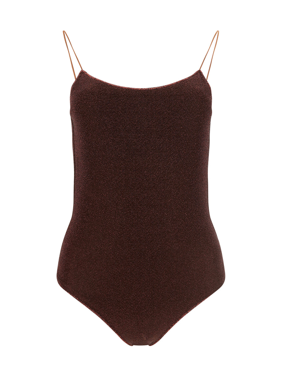 Swimsuit Lumière Maillot Chocolate Metal (metallised) Swimwear