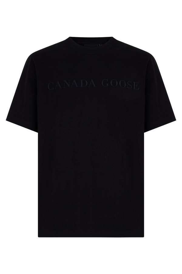 Embroidered Cotton T-Shirt Black T-shirts