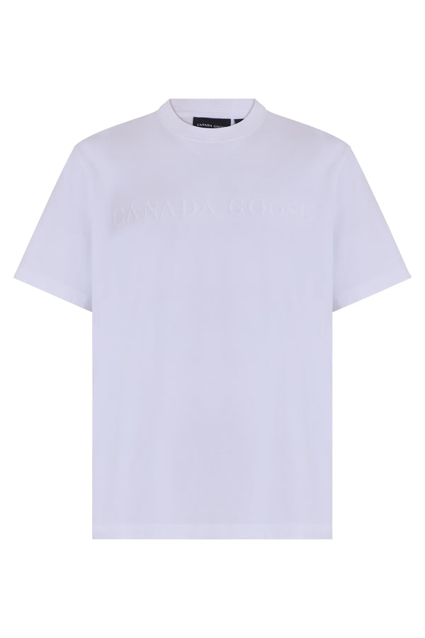 T-Shirt Embroidered Logo White Cotton T-shirts