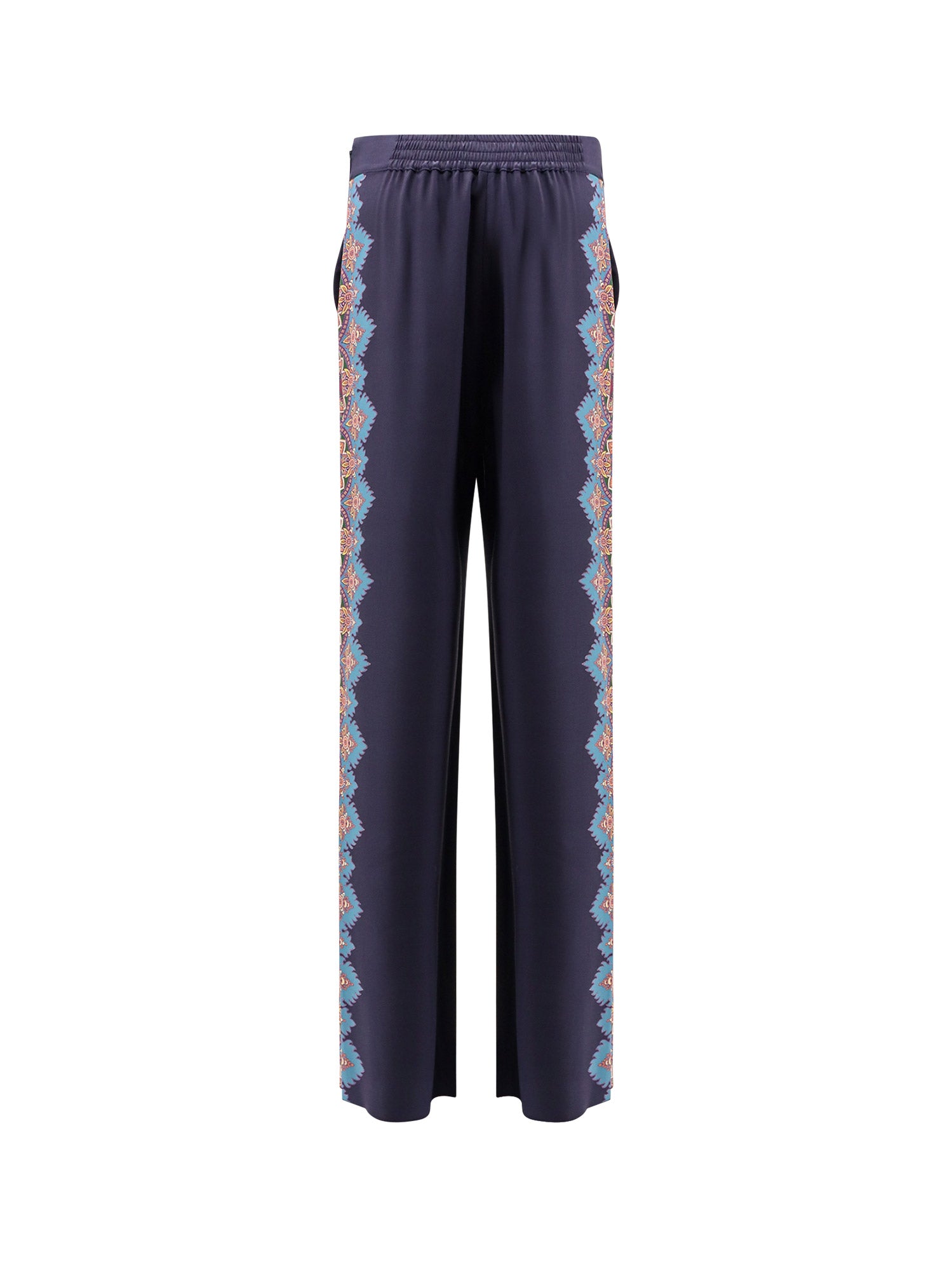 Etro Rtw Blue Seta