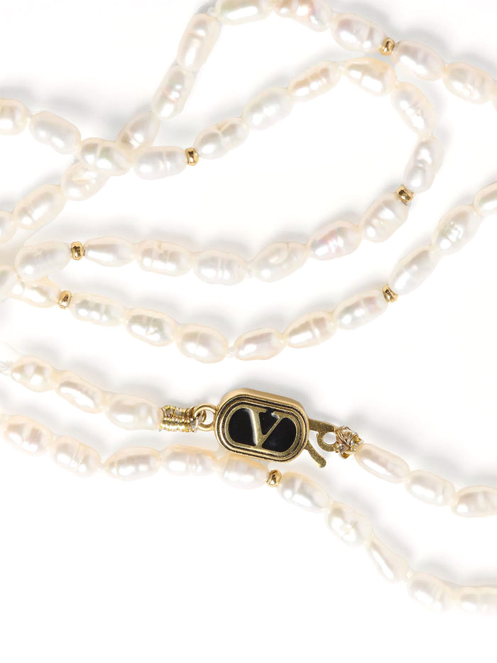Valentino Garavani Bijoux White Metallo / Perle
