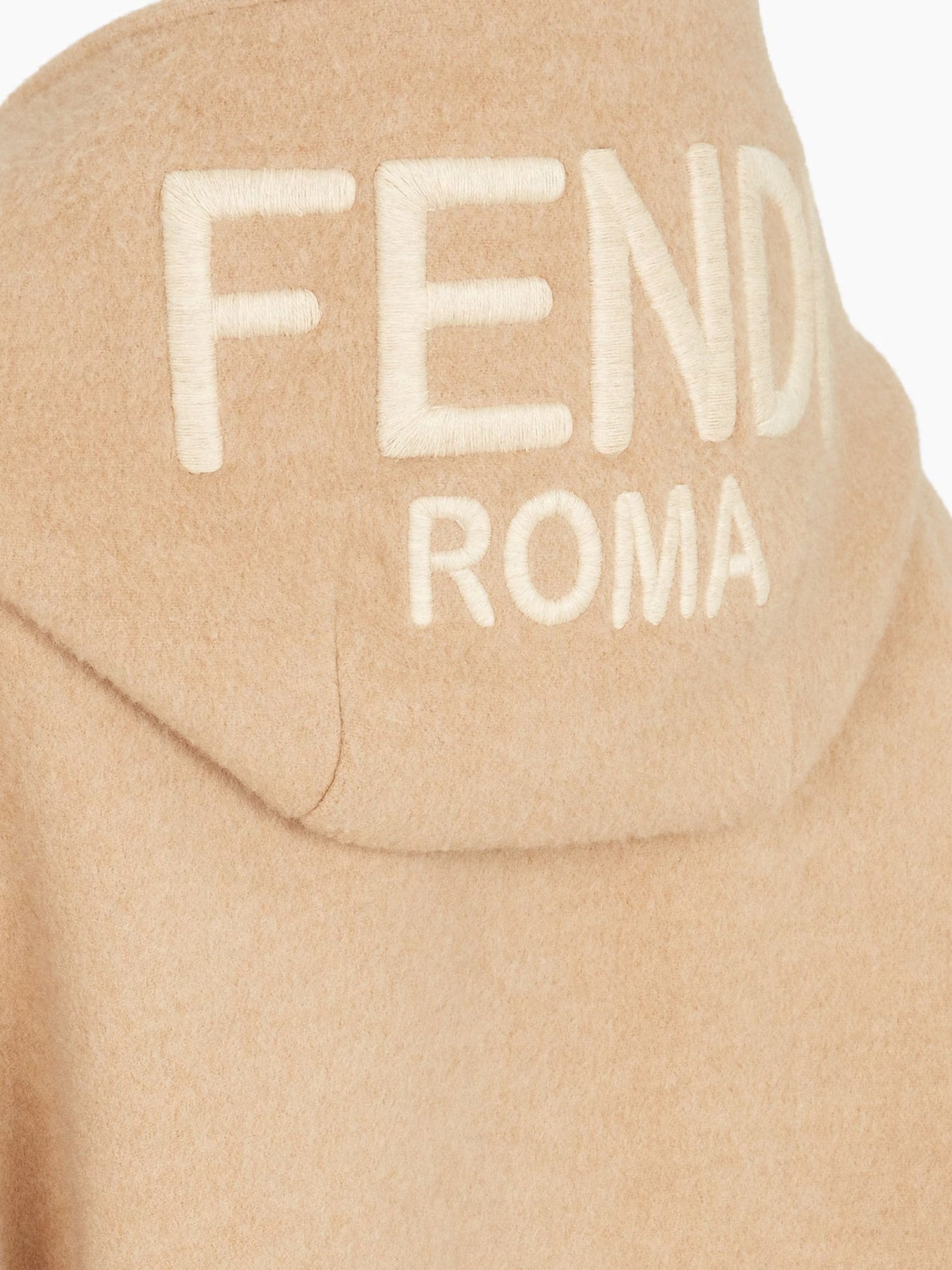 Fendi Coats Beige Lana Cashmere