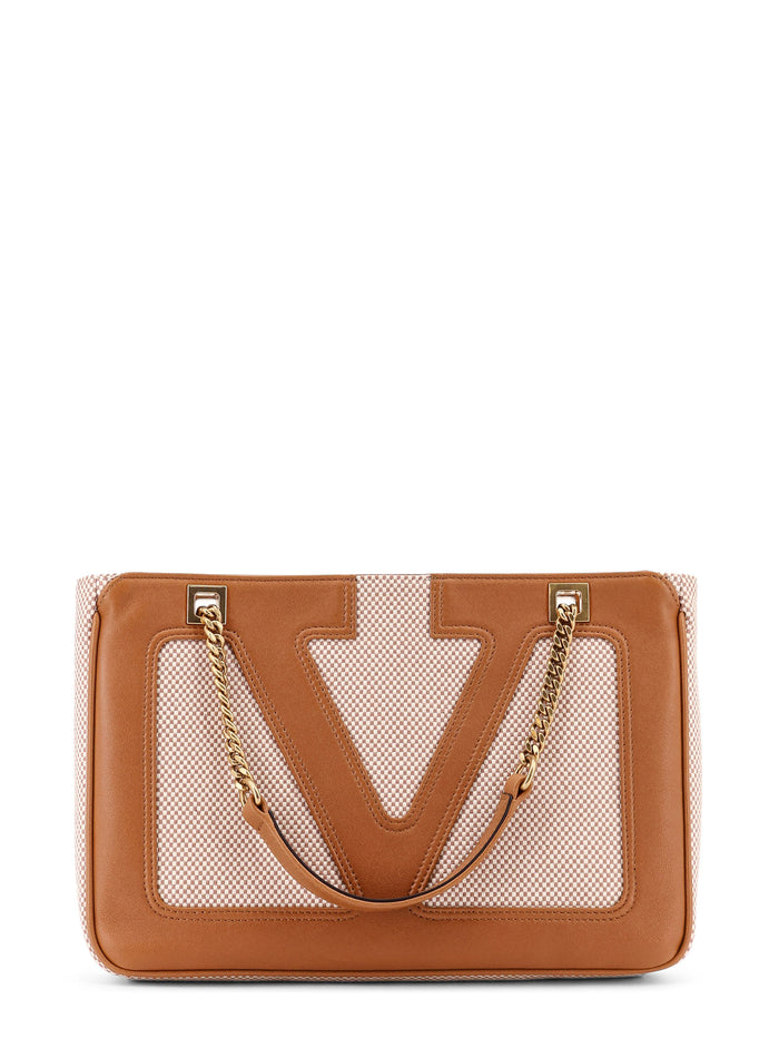 Valentino Garavani Bags Brown Canvas/pelle