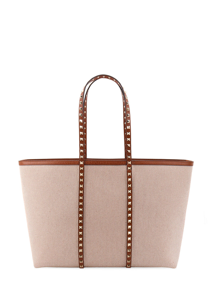 Valentino Garavani Bags Beige Canvas / Pelle