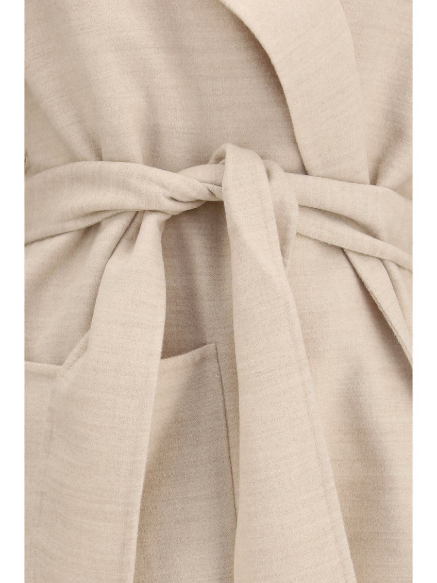 Belted Double Wool Coat Casha Merino