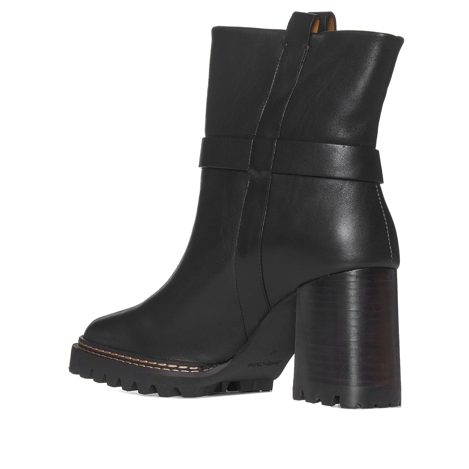 See By Chloe Hana Leather Boots Black Calf