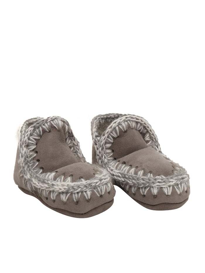 ESKIMO INFANT BOOTS Grey Sheepskin
