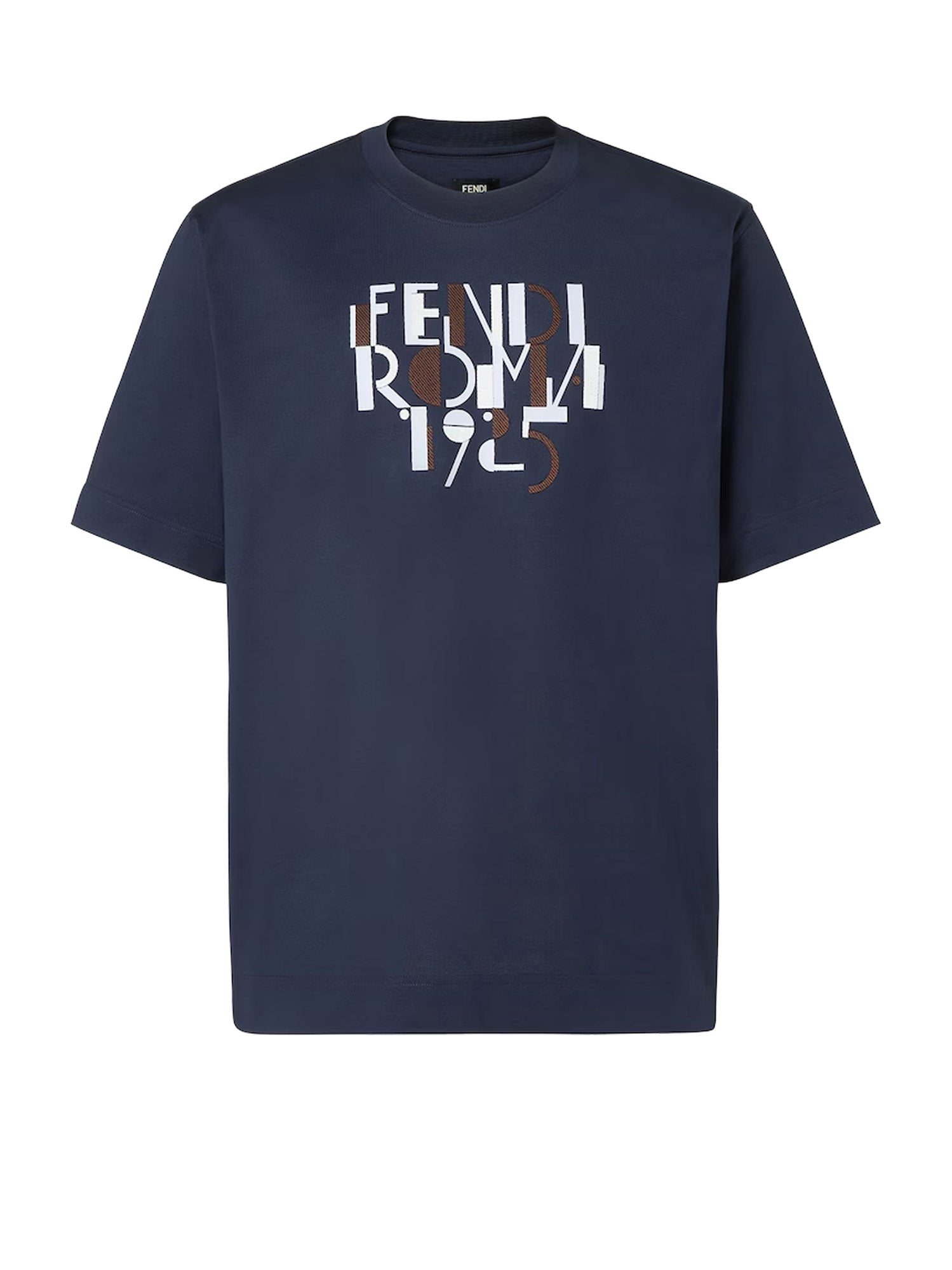 Fendi T-Shirts And Polos Bludark Cotone