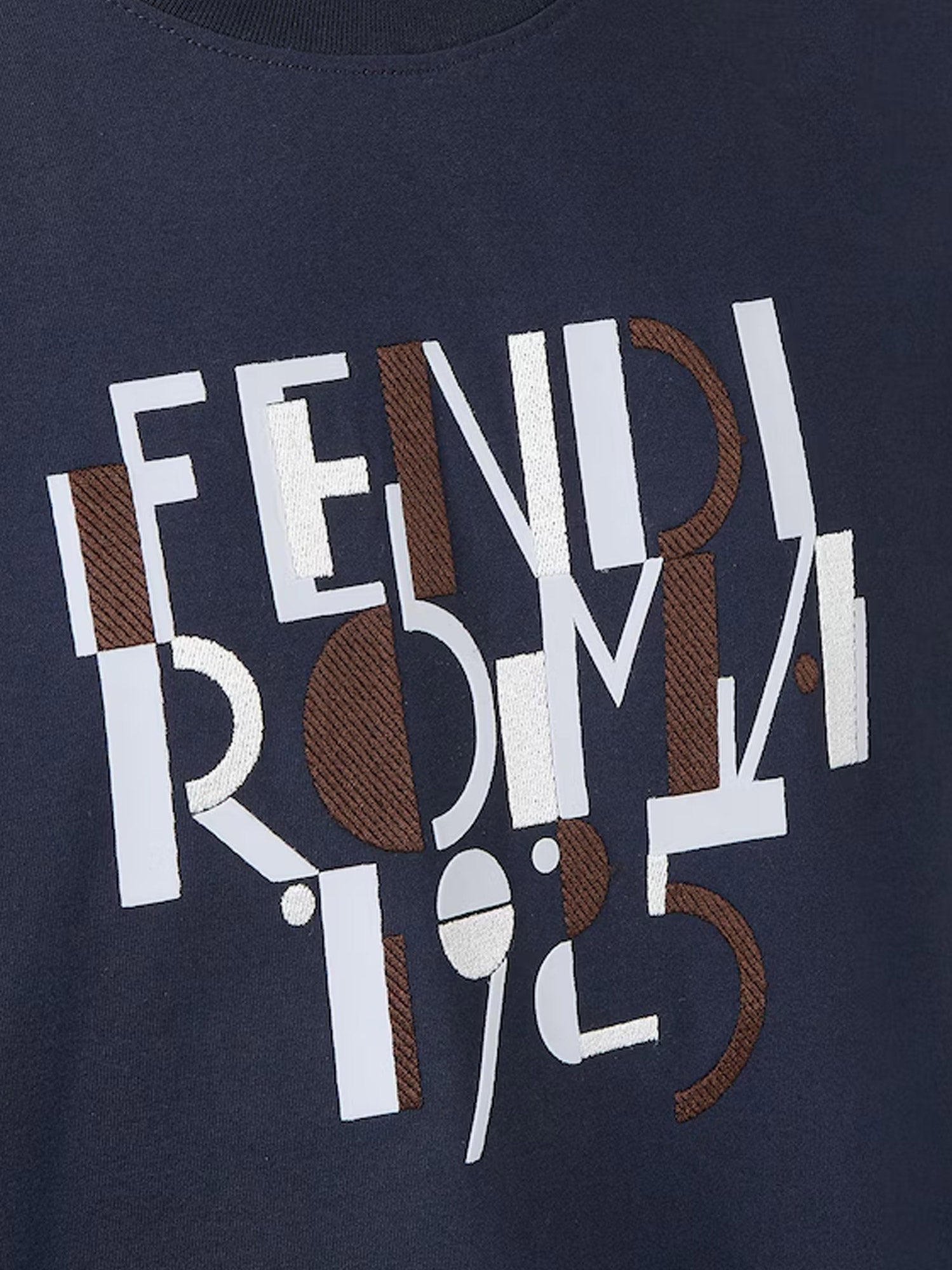 Fendi T-Shirts And Polos Bludark Cotone