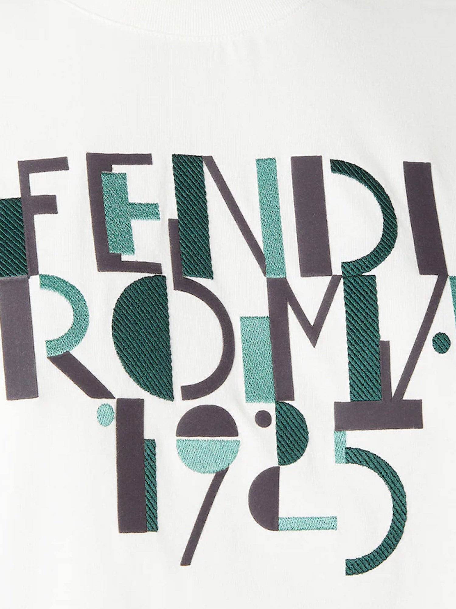 Fendi T-Shirts And Polos Offwhite Cotone