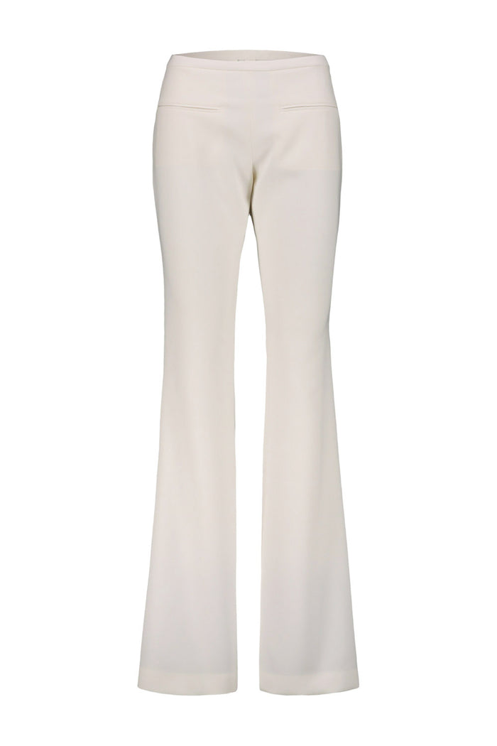 Bootcut Tailored Pants White Pantaloni