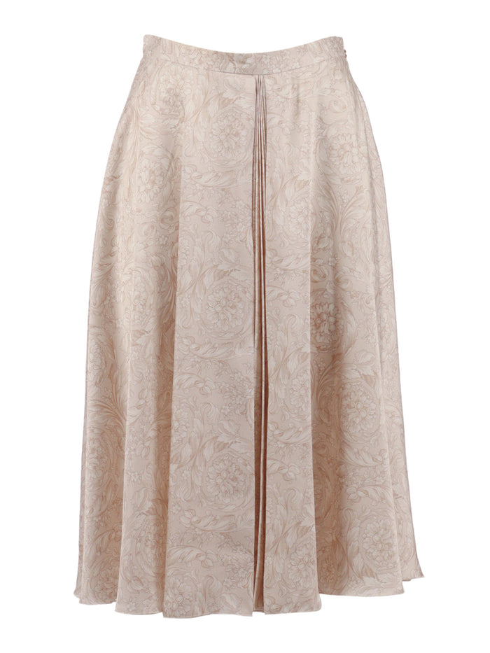 SKIRT Beige Polyester