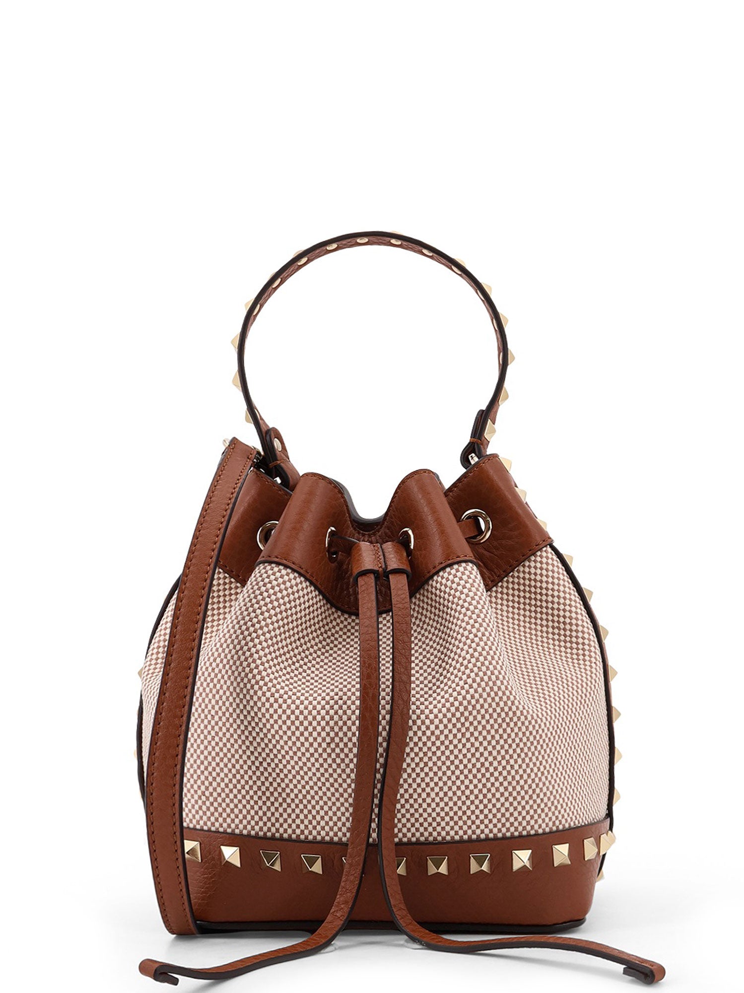 Valentino Garavani Bags Brown Canvas/ Pelle