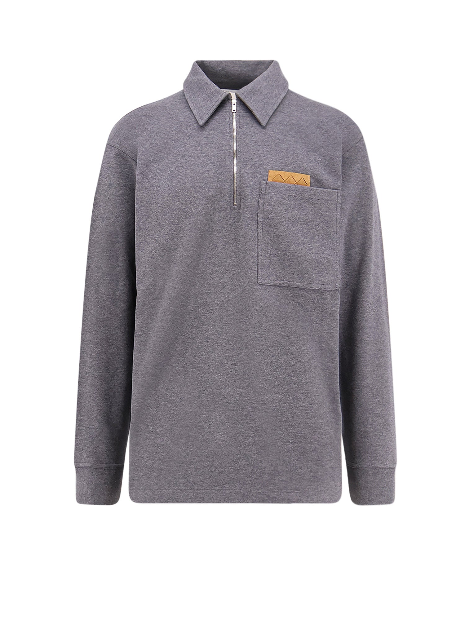 Bottega Veneta Sweaters Dark Grey Melange Cotone