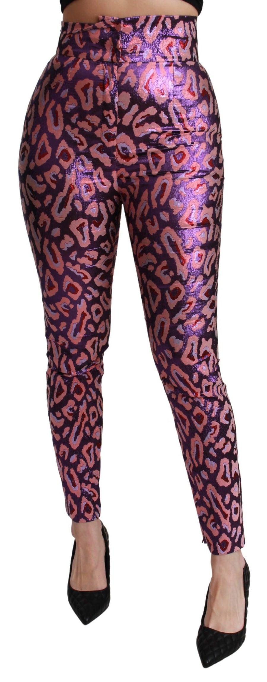 Dolce & Gabbana 54% Polyester 46% Silk trousers in purple