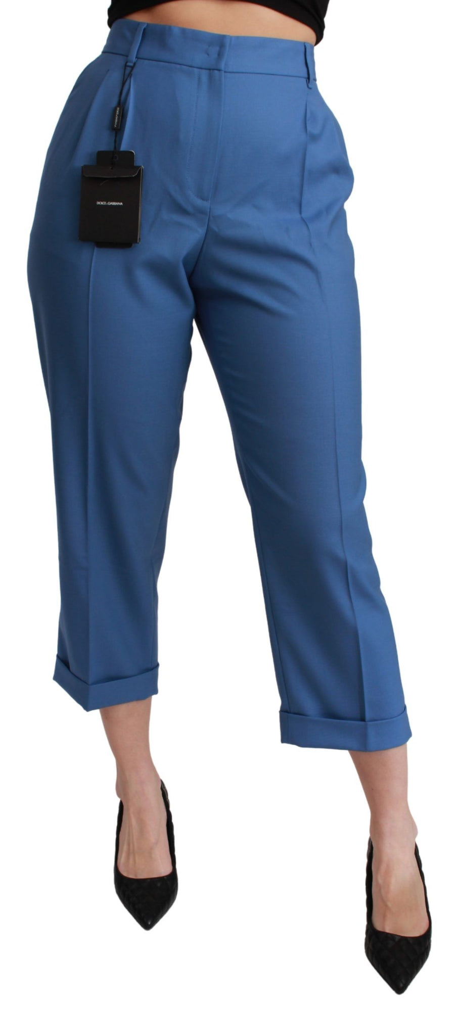 Dolce & Gabbana 97% Virgin Wool 3% Elastane trousers in blue