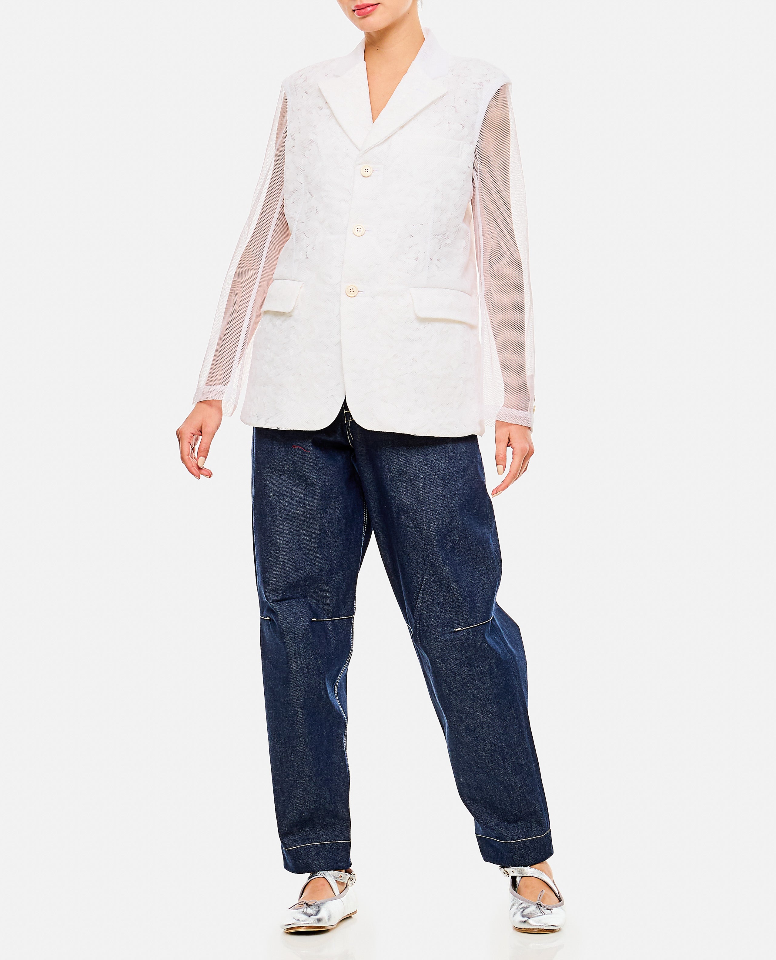 Comme Des Garcons Jackets White