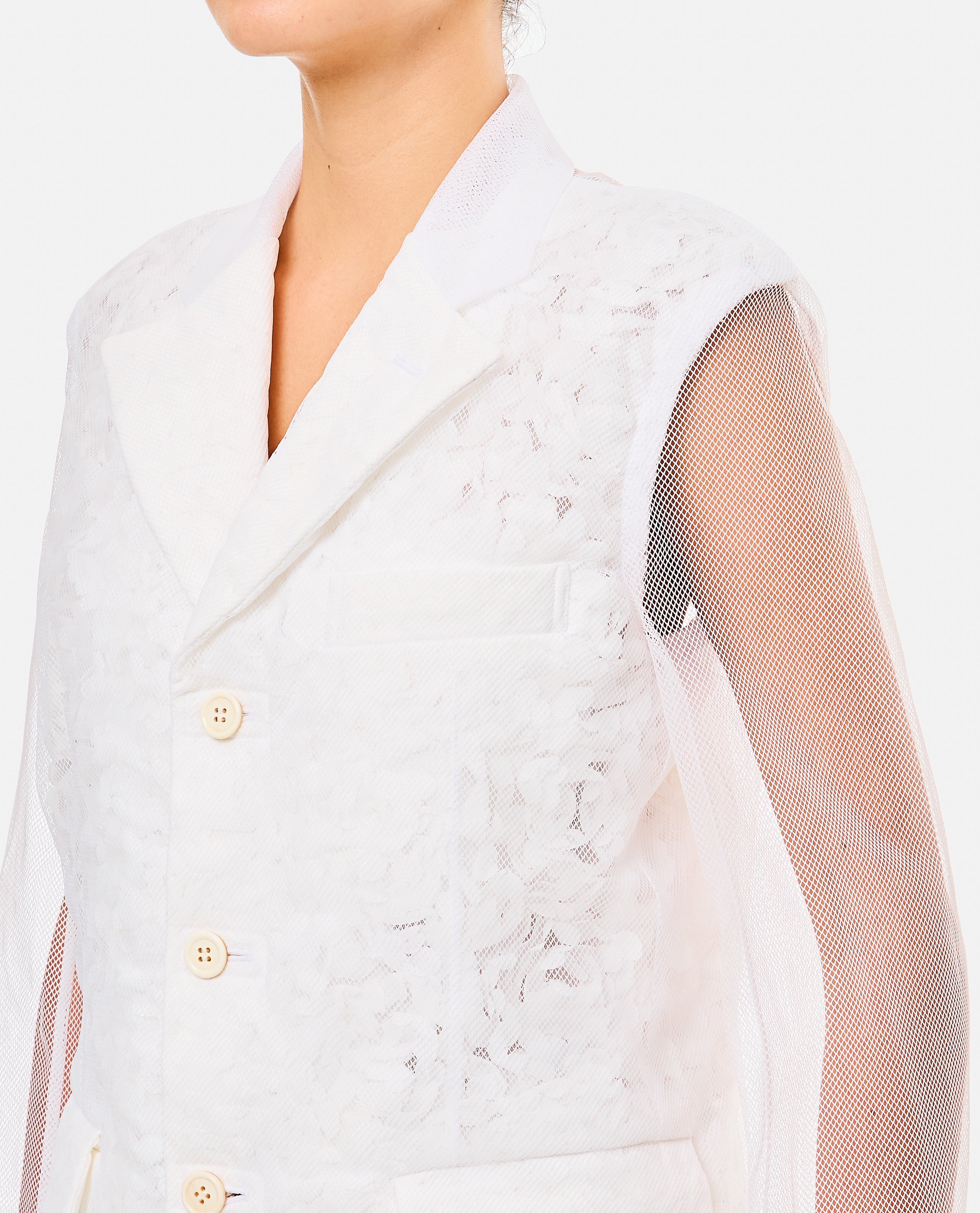 Comme Des Garcons Jackets White