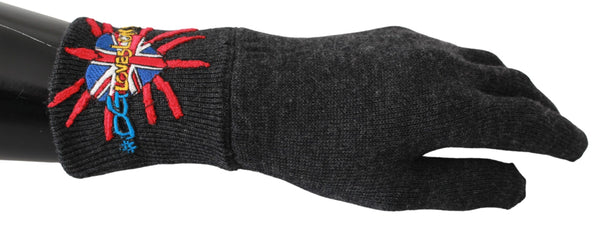 Dolce & Gabbana 100% Virgin Wool gloves in gray