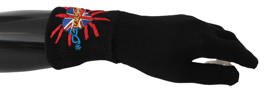 Dolce & Gabbana 100% Virgin Wool gloves in black