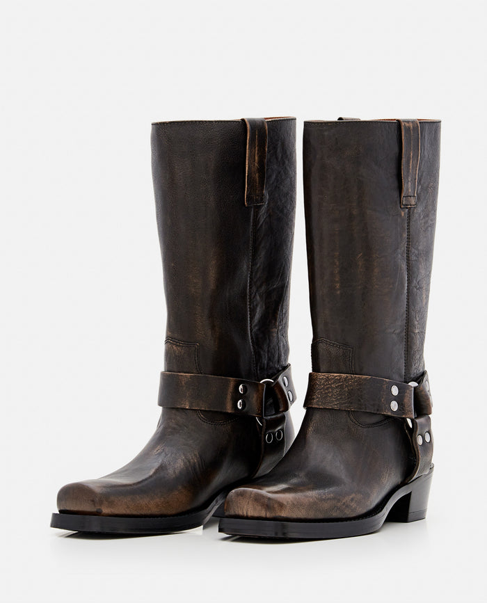 Paris Texas Boots Brown Calf Leather