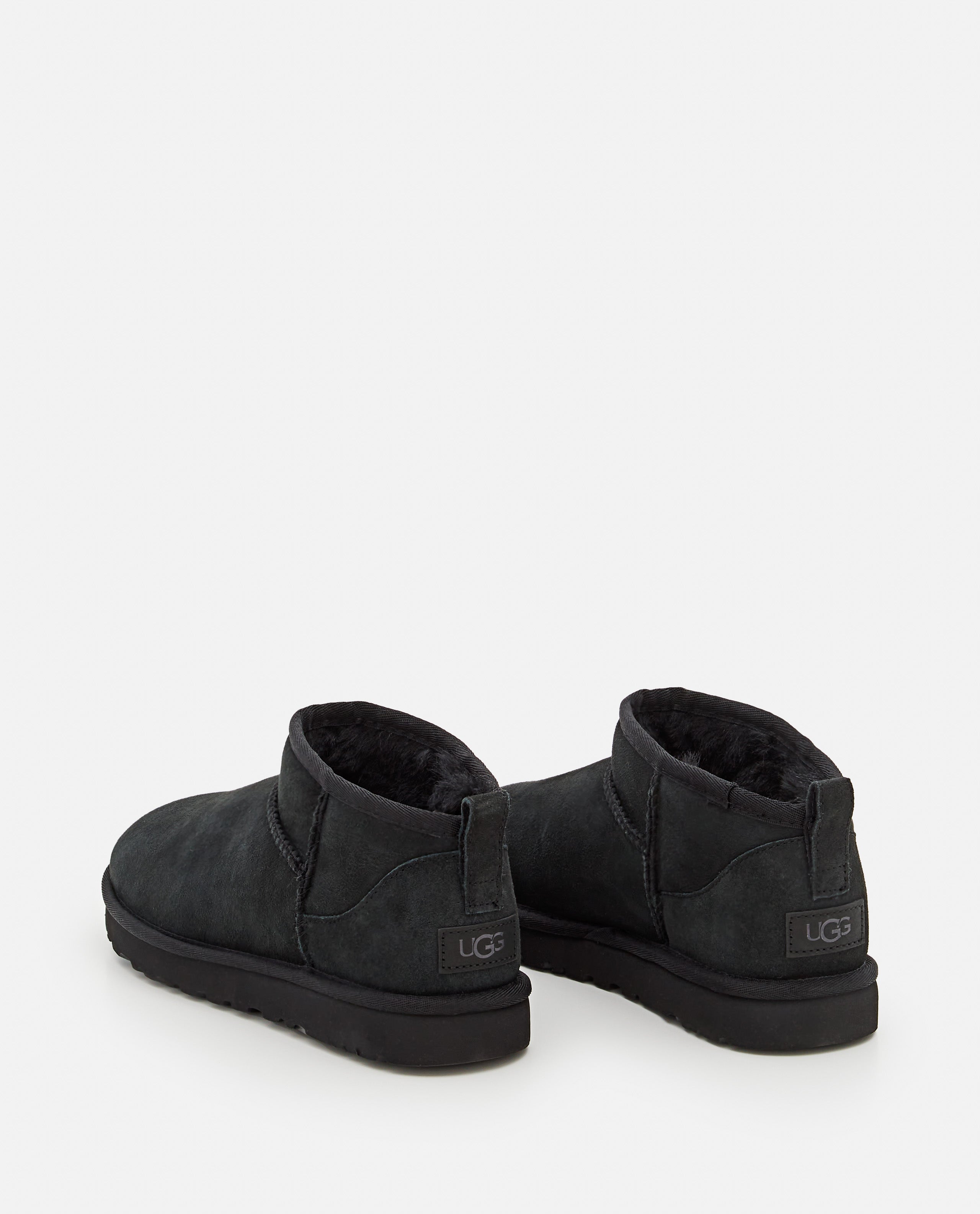 UGG Boots Black Leather Twinface