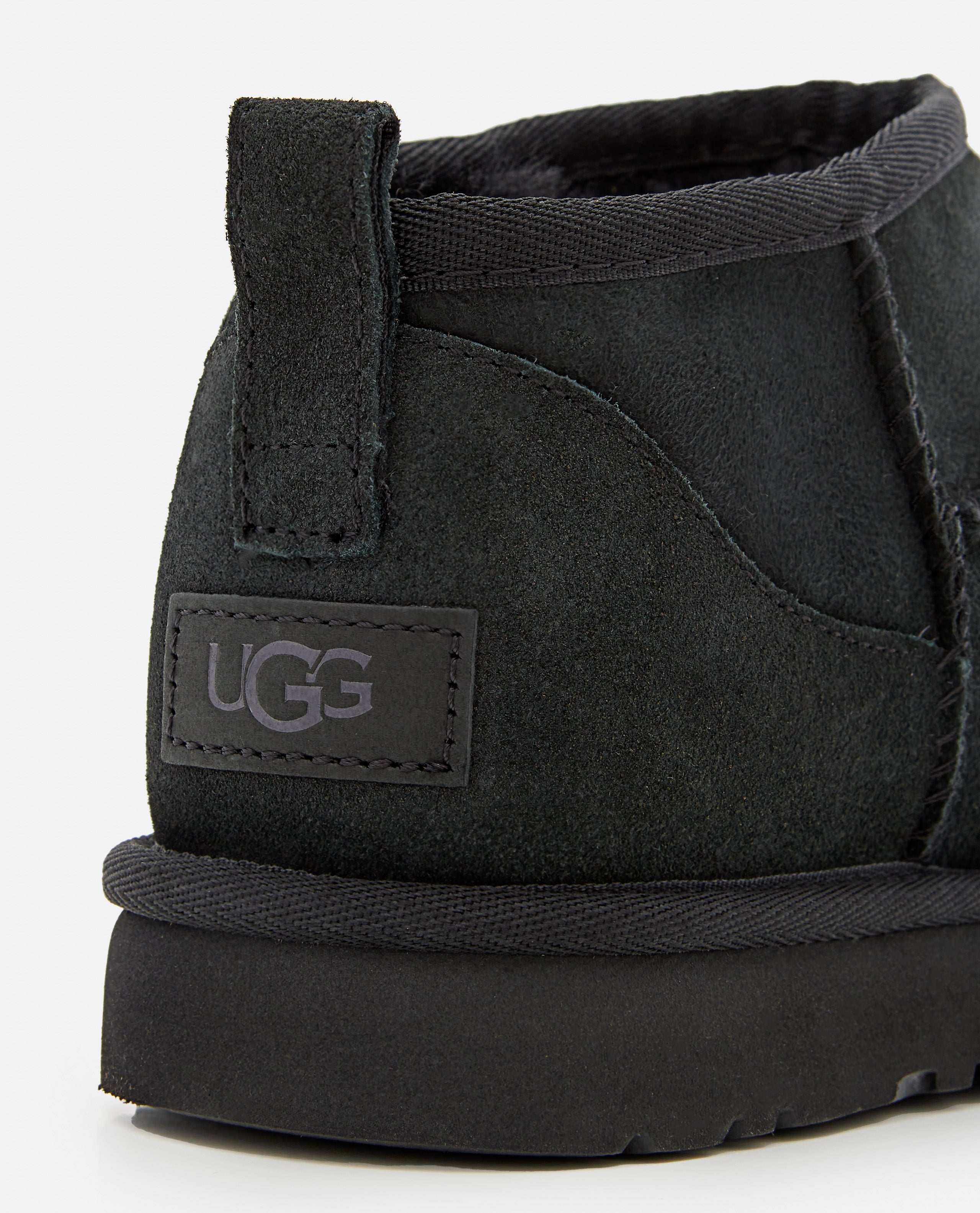 UGG Boots Black Leather Twinface