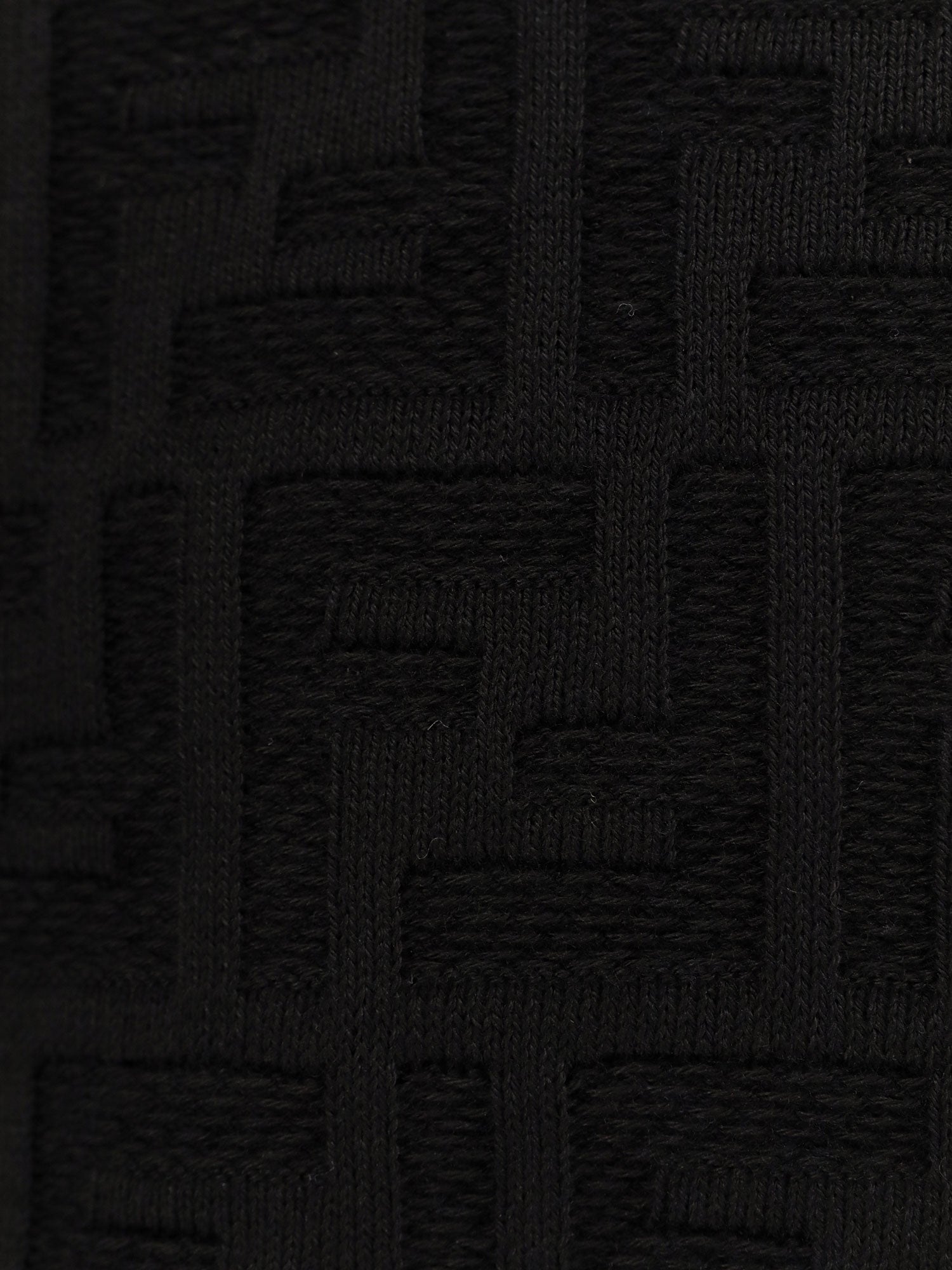 Fendi Sweaters Black Cotone