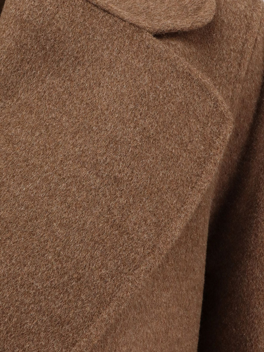 S Max Mara Coats Brown Wool