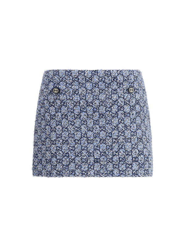 Gucci 38% Cotton skirt in blue