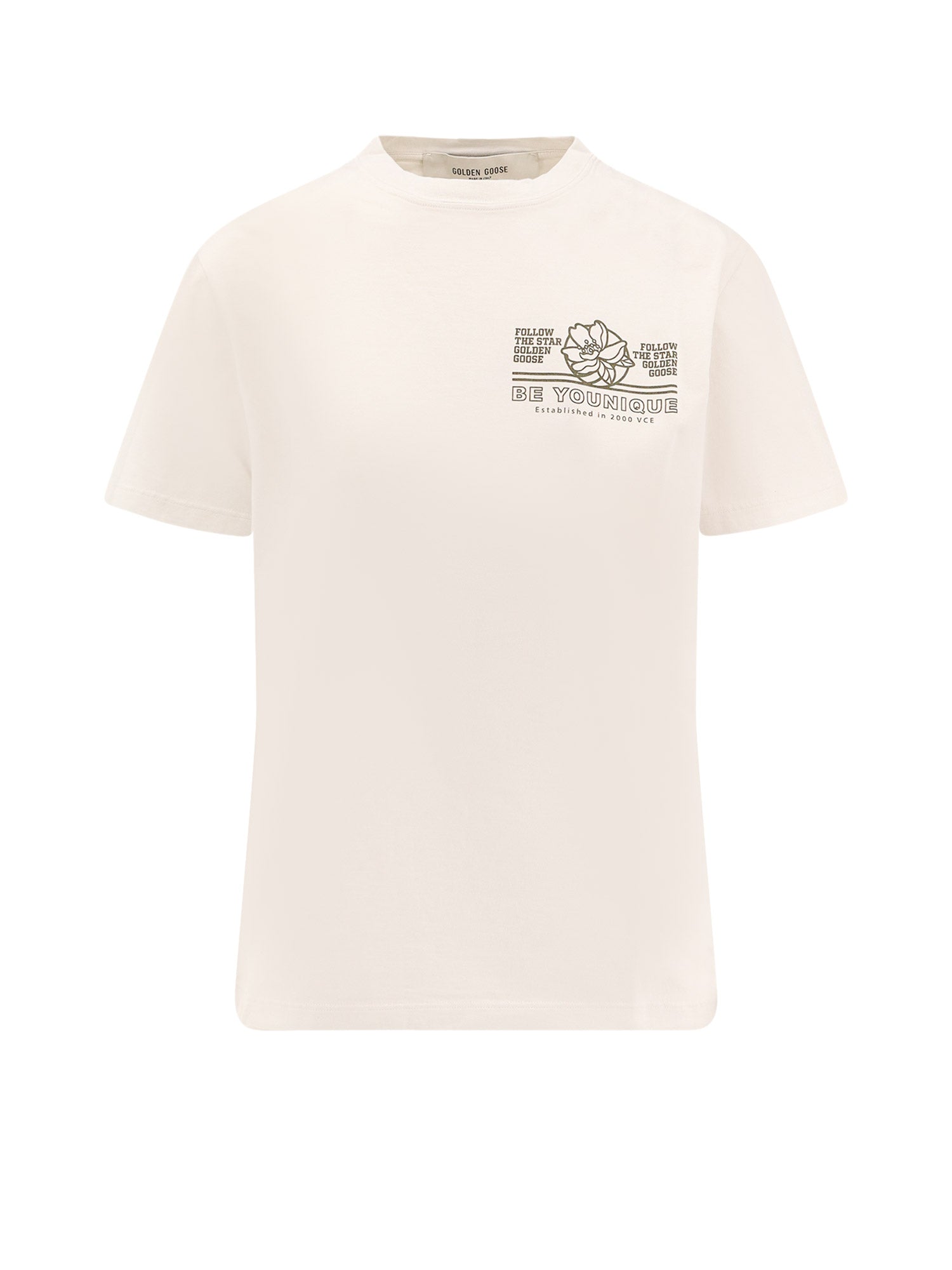 Golden Goose T-shirts and Polos Artic Wolf Cotone