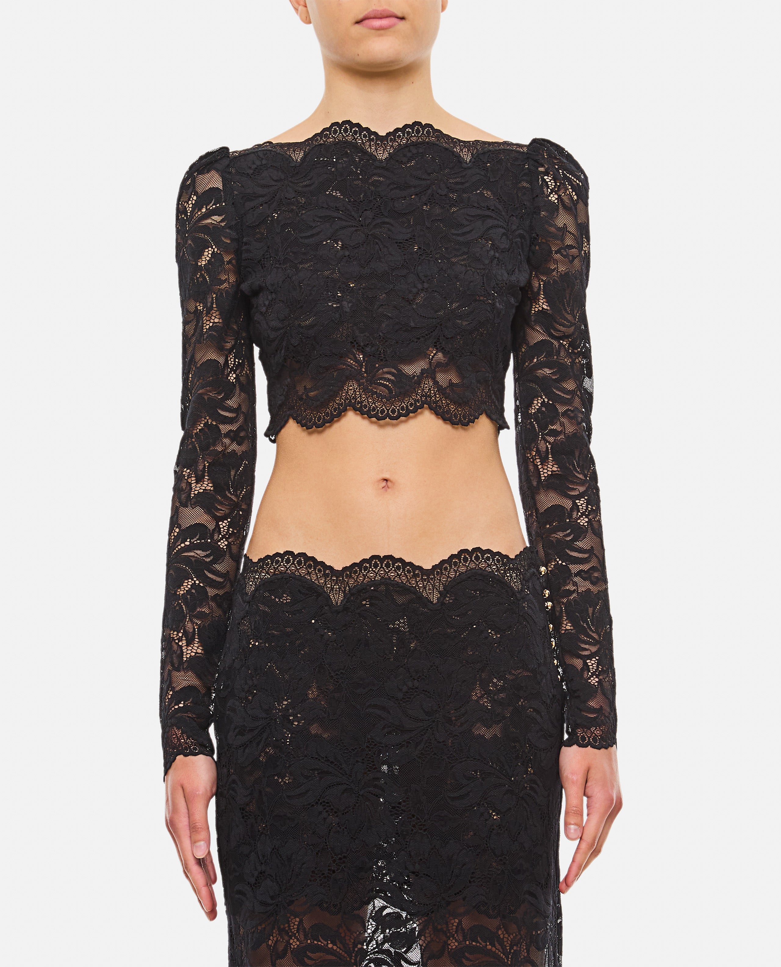 RABANNE Top Black Pa Ea