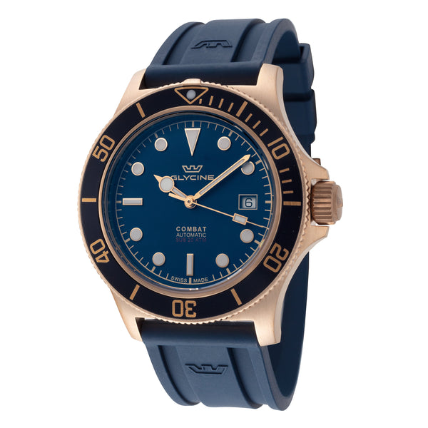 Preloved - Glycine Mens Combat Sub Bronze 42mm Automatic Watch Gl0323 One Color Watches