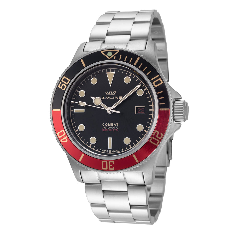 Preloved - Glycine Mens Combat Sub 42mm Automatic Watch Gl0387 One Color Watches