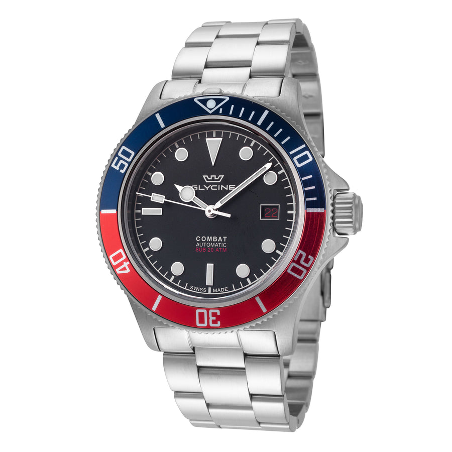 Preloved - Glycine Mens Combat Sub 42mm Automatic Watch Gl0388 One Color Watches