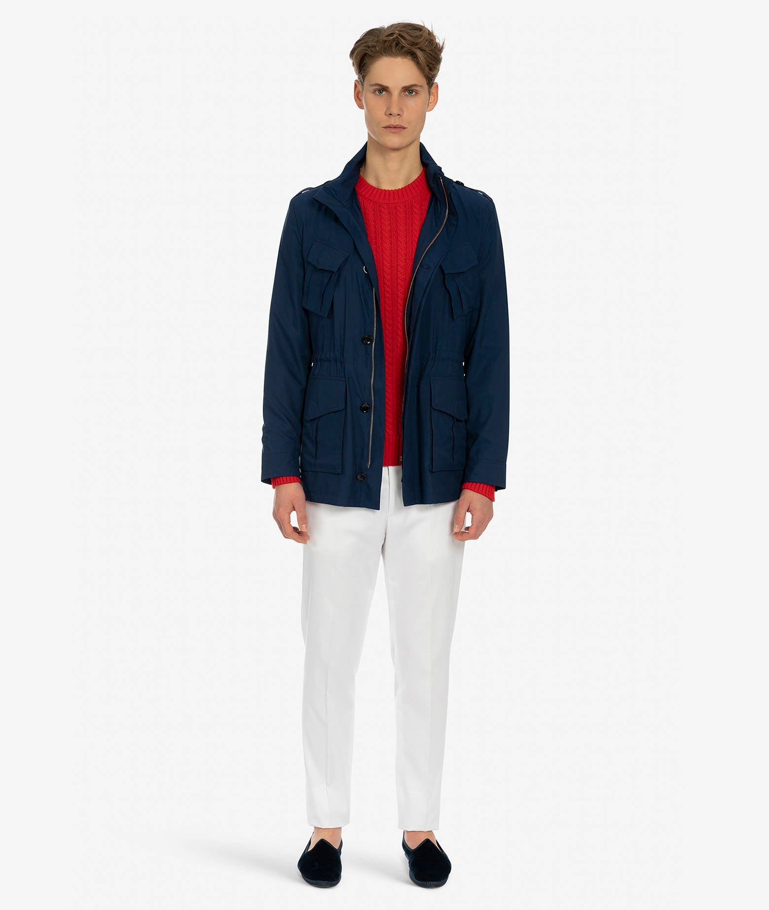 Gcp Silk Parka Blue Sportwear Blouson