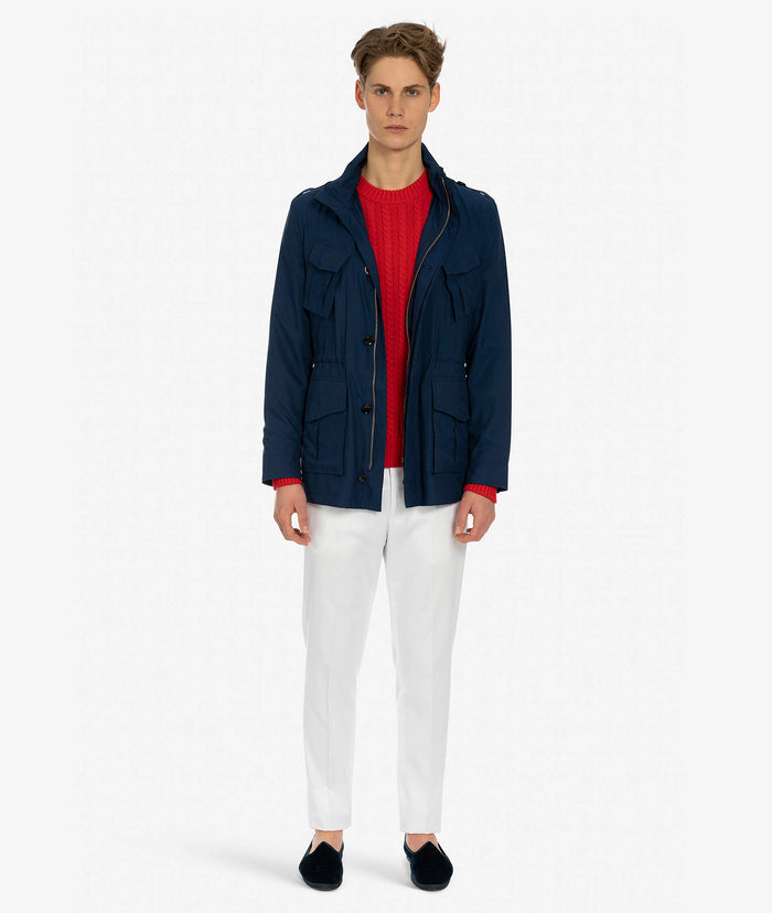 Gcp Silk Parka Blue Sportwear Blouson